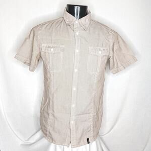 Straight Faded Men's Shirt Button Up Shirt for Men Medium